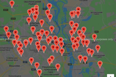 Для зручності киян в столиці створено електронну мапу пунктів щеплень від коронавірусу