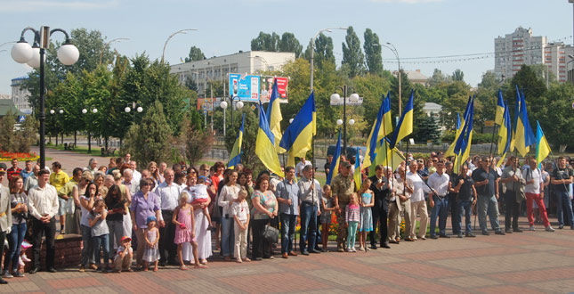 Урочиста церемонія підняття Державного Прапора України у Солом’янському районі
