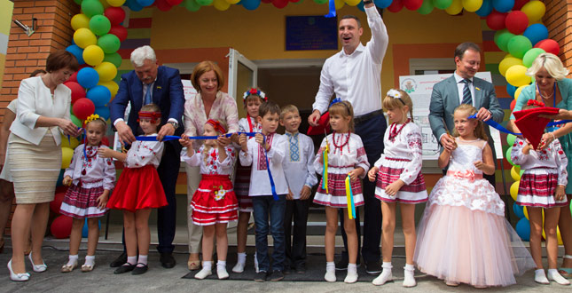 Віталій Кличко відкрив новий дитсадок у Солом’янському районі
