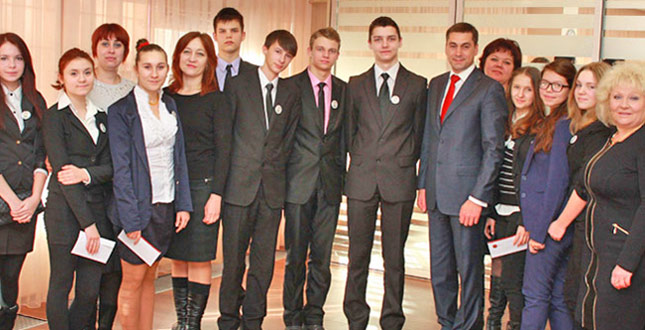 Максим Луцький зустрівся з лідерами учнівського самоврядування школи № 54