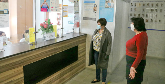 Олена Горпинченко перевірила роботу медичного закладу в умовах боротьби з коронавірусом
